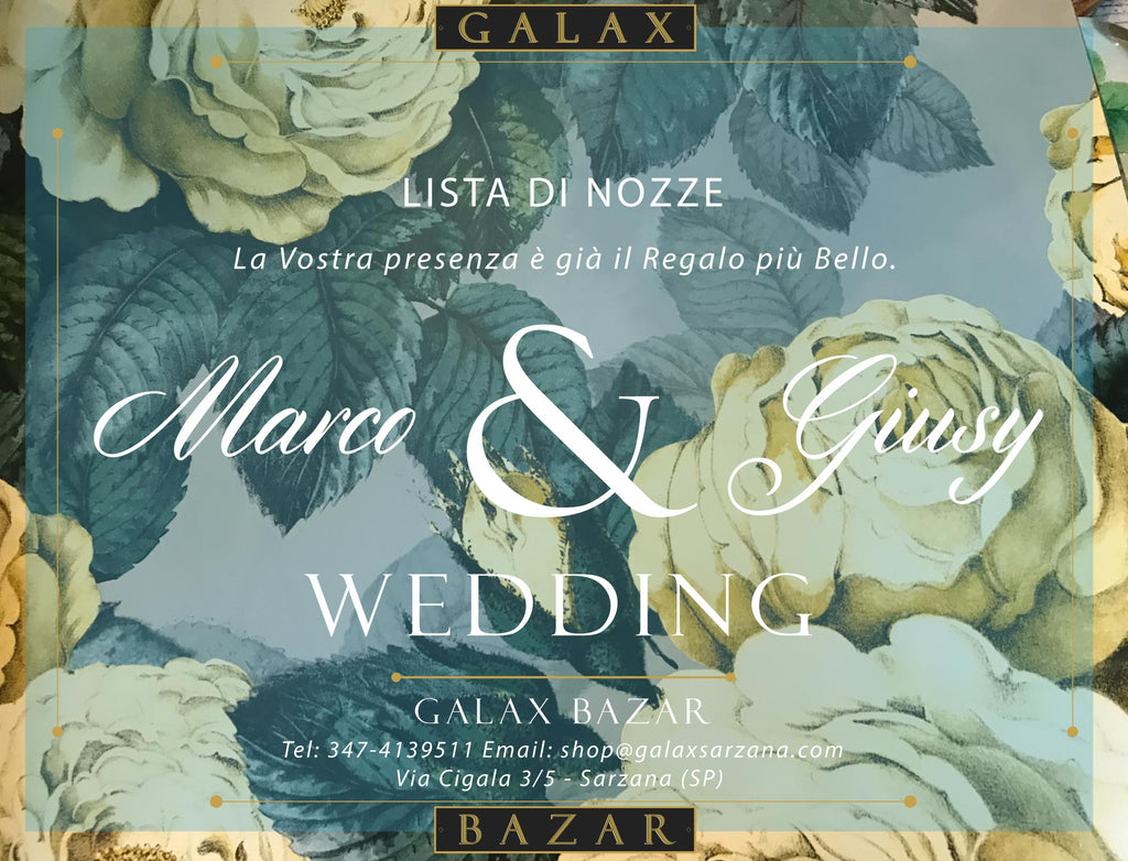 <center>"La Lista di Nozze"</center><br><center><i>Marco & Giusy</i></center>