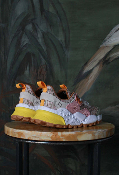 Flower Mountain Sneakers Kotetsu Woman Leo Green-Beige-Cipria