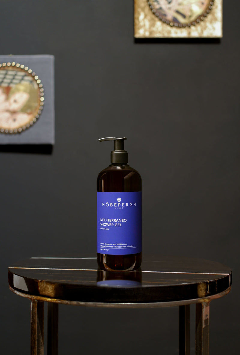gel doccia mediterraneo di hobepergh 500ml con mandarino e finocchietto