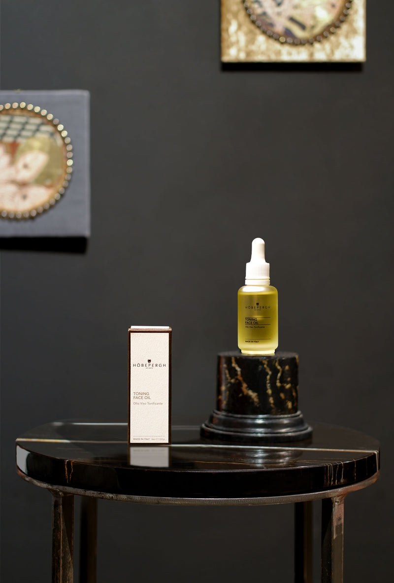 hobepergh olio viso tonificante skincare trattamento viso oil luxury