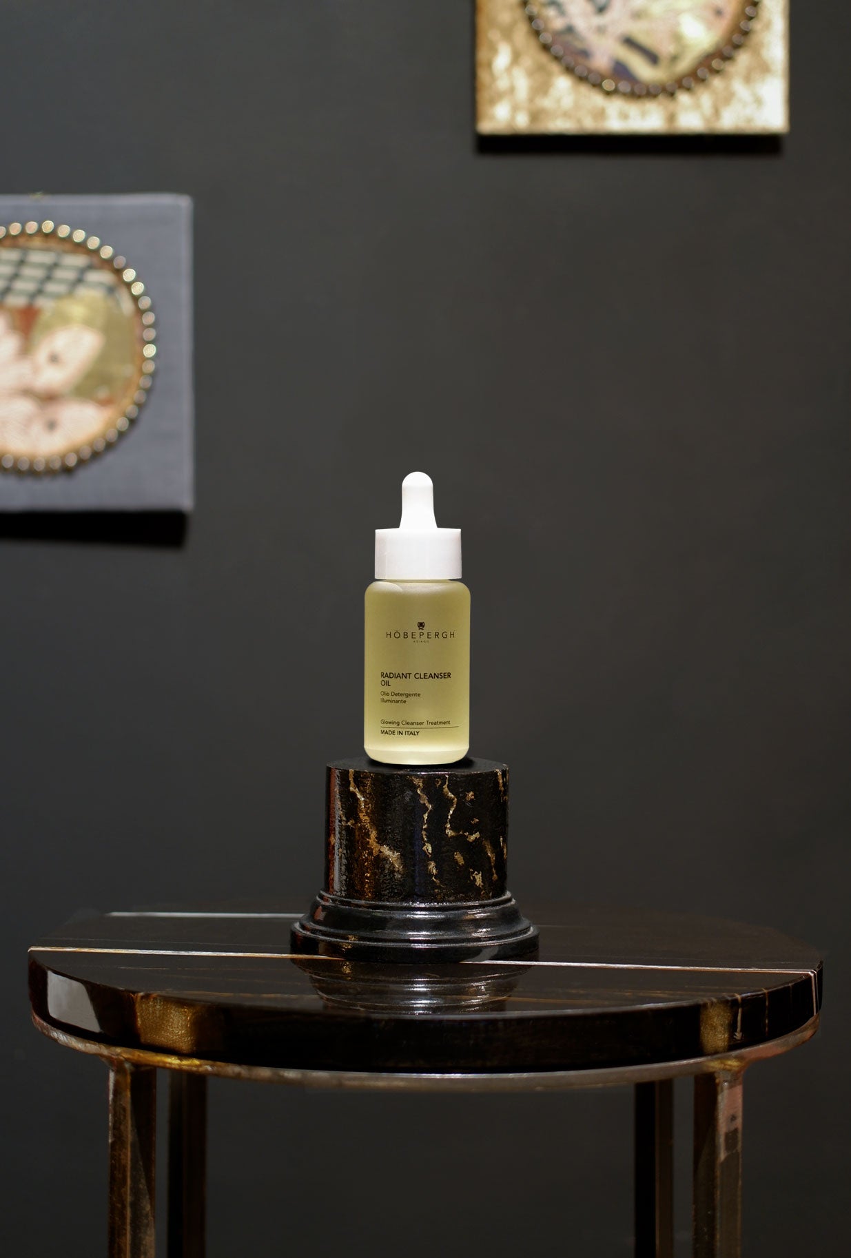 HobePergh Olio detergente Illuminante skincare routine trucco per pelle con Olio di Crusca di Riso