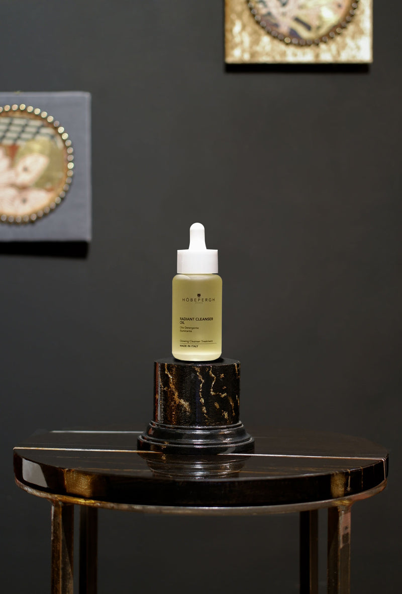 HobePergh Olio detergente Illuminante skincare routine trucco per pelle con Olio di Crusca di Riso