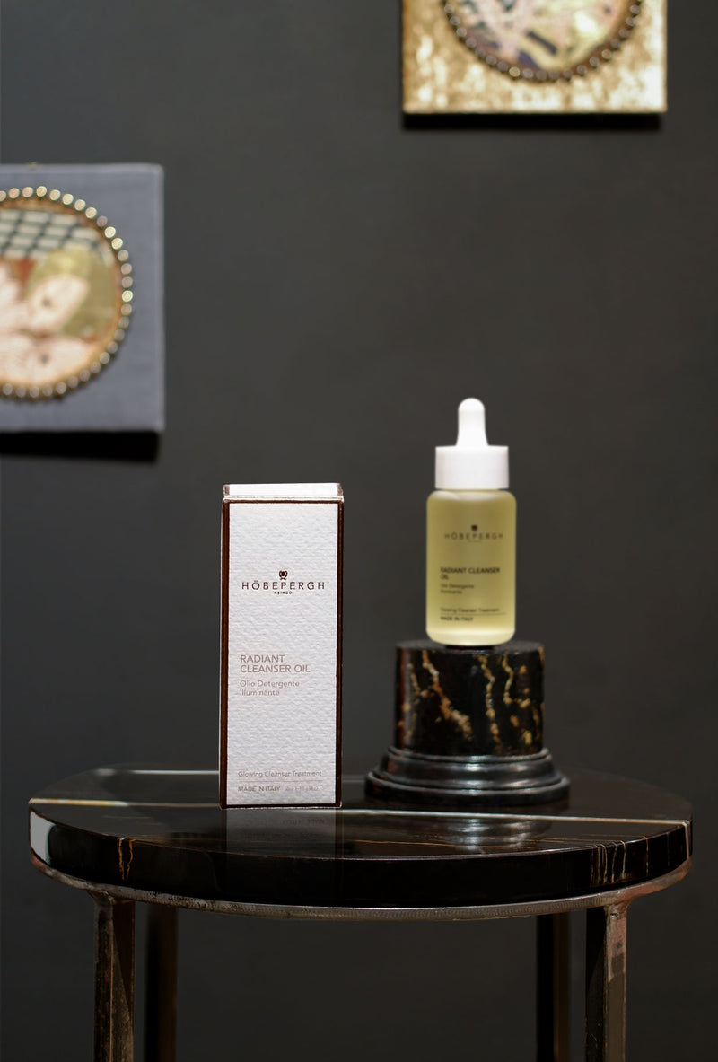 HobePergh Olio detergente Illuminante skincare routine trucco per pelle con Olio di Crusca di Riso