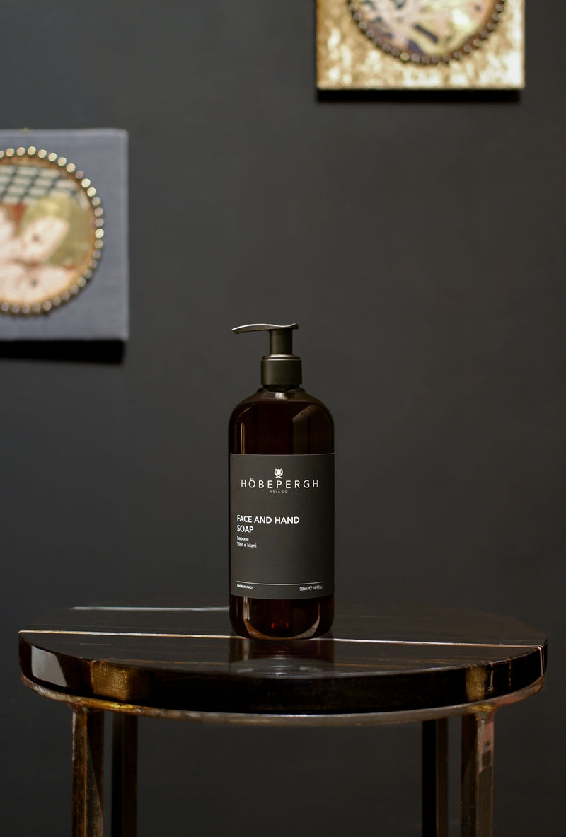 sapone mani e viso al pino mugo e erbe alpine di HobePergh luxury skincare