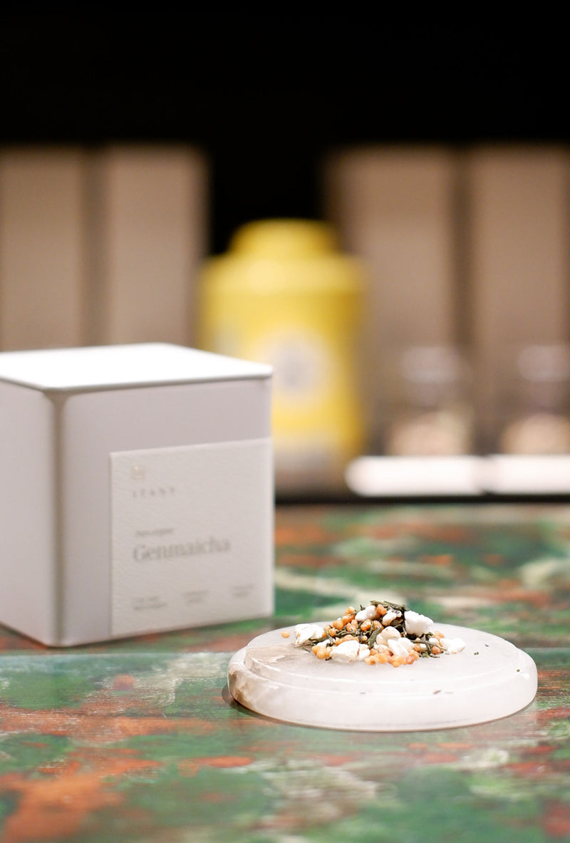 japan green tea genmaitcha con riso sofiato tostato della maison itany