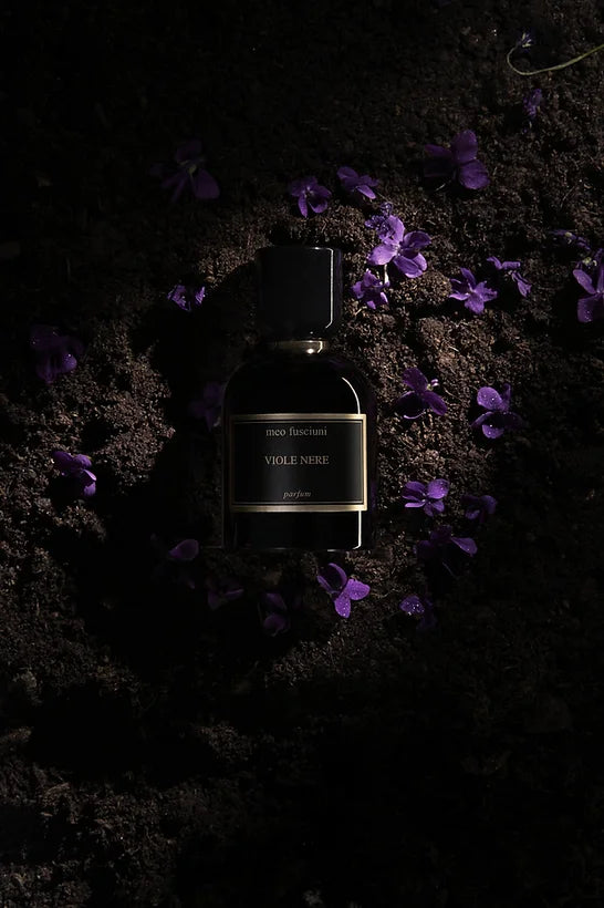 Nuova fragranza artistica di meo fusciuni, viole nere 100ml