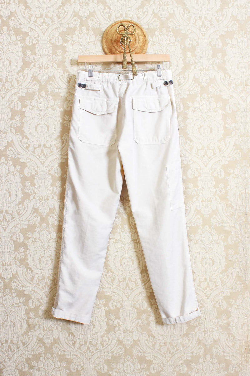 Pantalaccio cargo modello workpants con tasche a toppa di white sand fw23 uomo