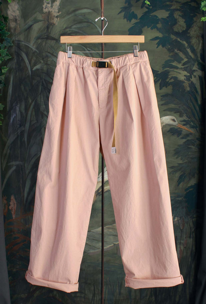 White_Sand Pantalone Oliver 2 Pinces Dusty Pink Uomo cotone