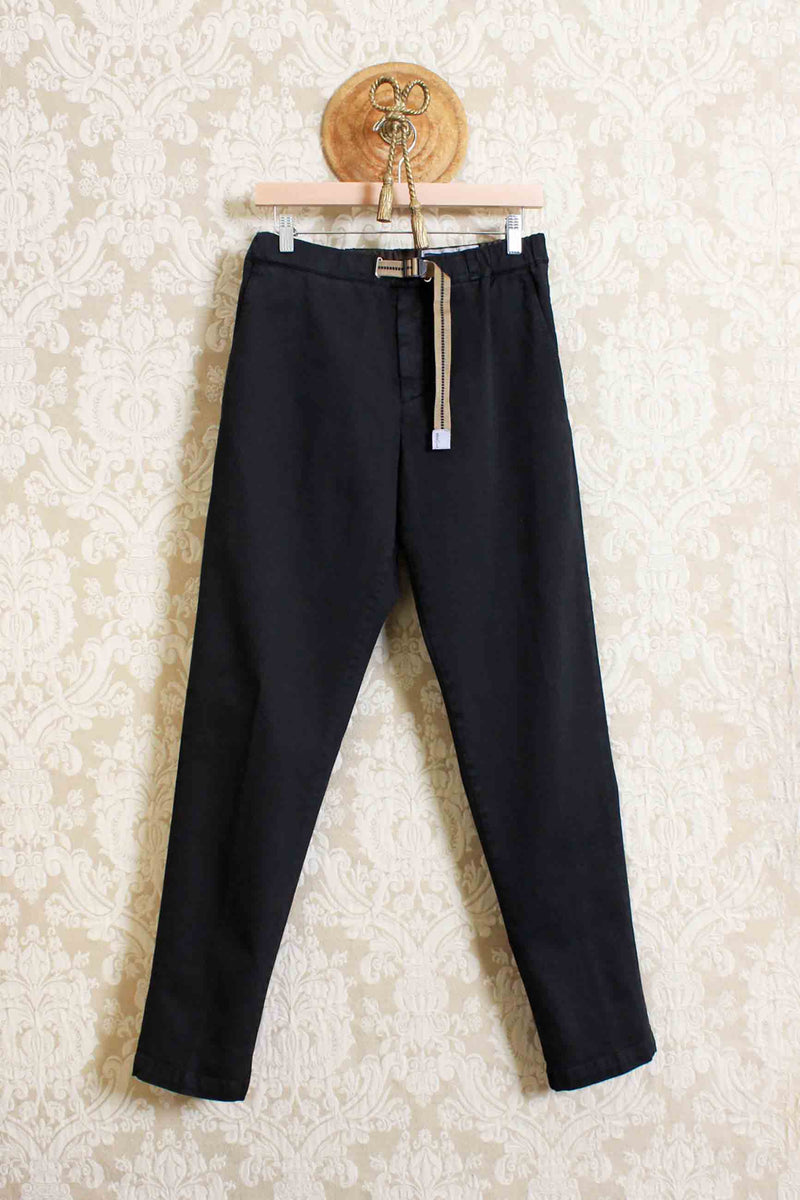 Pantalone jogger greg in cotone twill color total black fw23 uomo