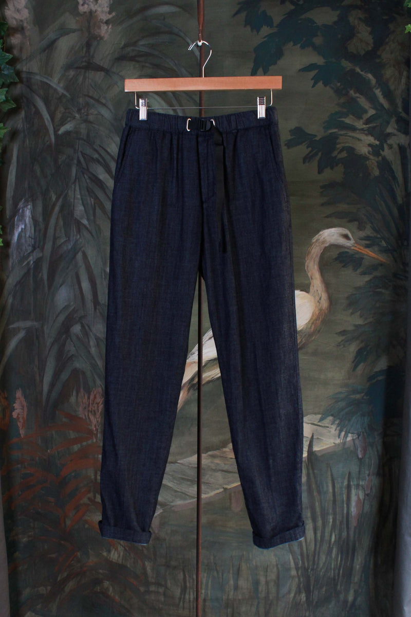 pantalaccio greg in cotone chambray color japan denim by white sand uomo