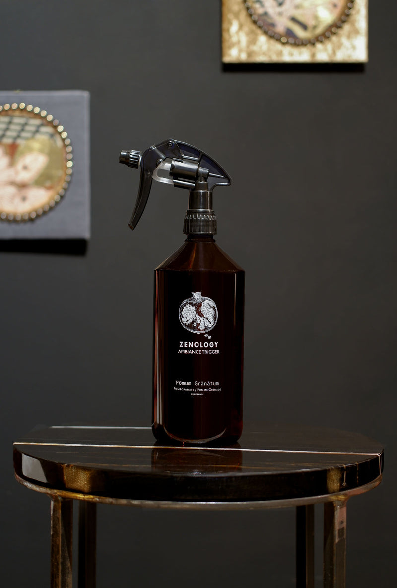 Fragranza Ambiente di Zenology Pomum Granatum con note di melograno, rosa taif e incenso nel formato 1 litro
