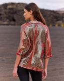 Camicia Glamour Red Paisley interpreta appieno lo stile bohémien di Mes Demoiselles Paris