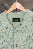 Knitted Shirt a maniche corte firmata 39 Masq Green da Uomo