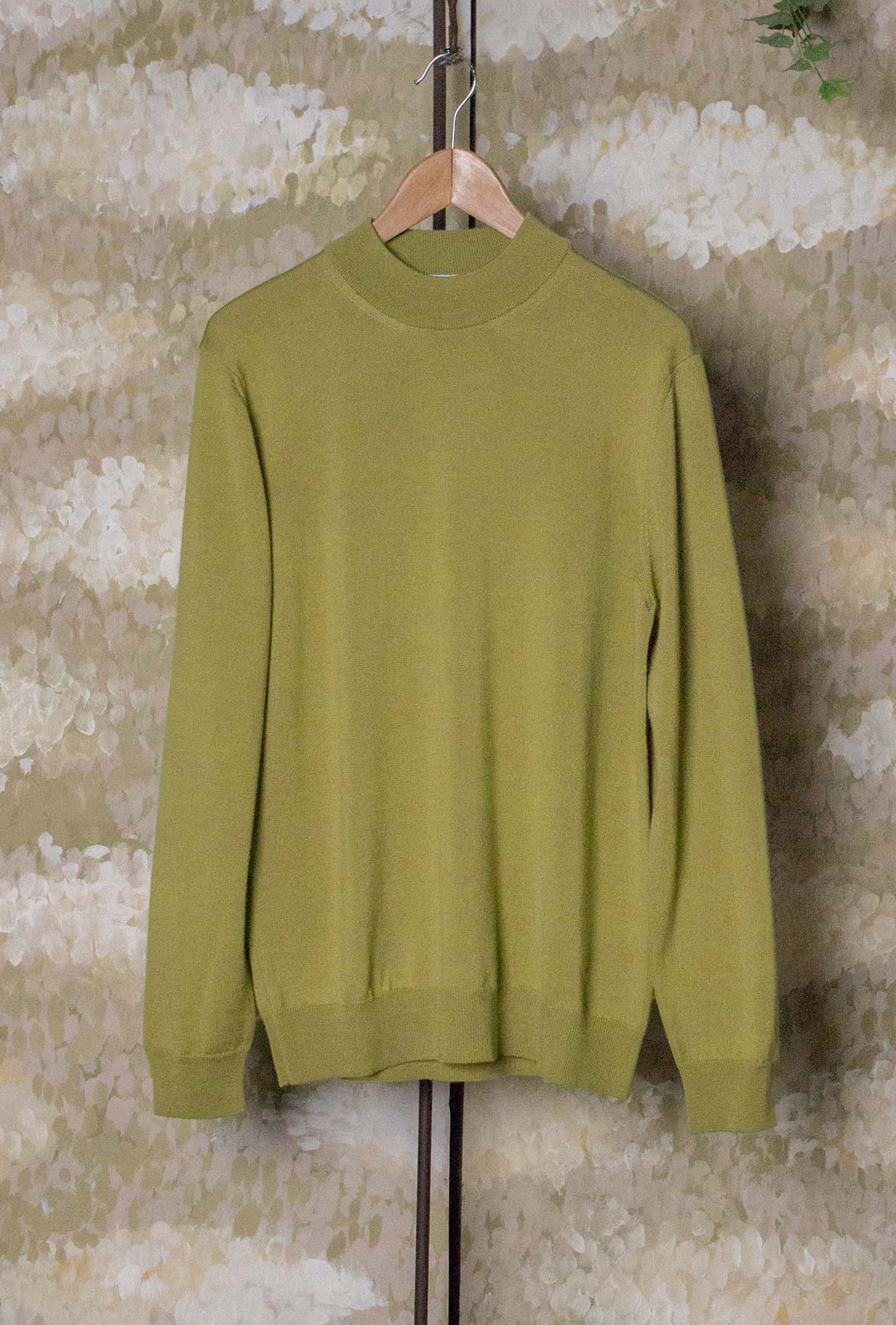 Lupetto in Maglia Extra-fine di 39 Masq realizzato in lana vergine dalla texture extra-fine nella sofisticata tonalità Fern Green da Uomo