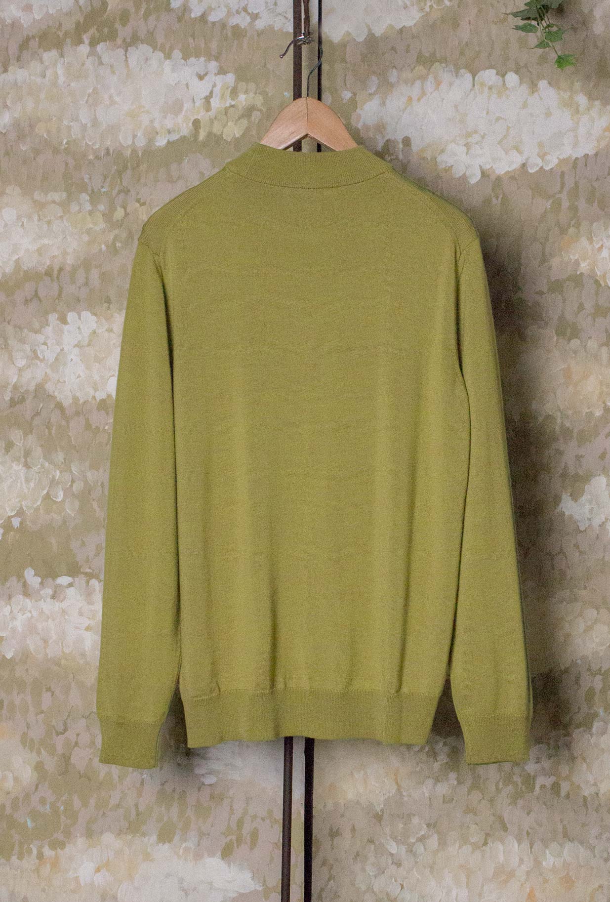 Lupetto in Maglia Extra-fine di 39 Masq realizzato in lana vergine dalla texture extra-fine nella sofisticata tonalità Fern Green da Uomo