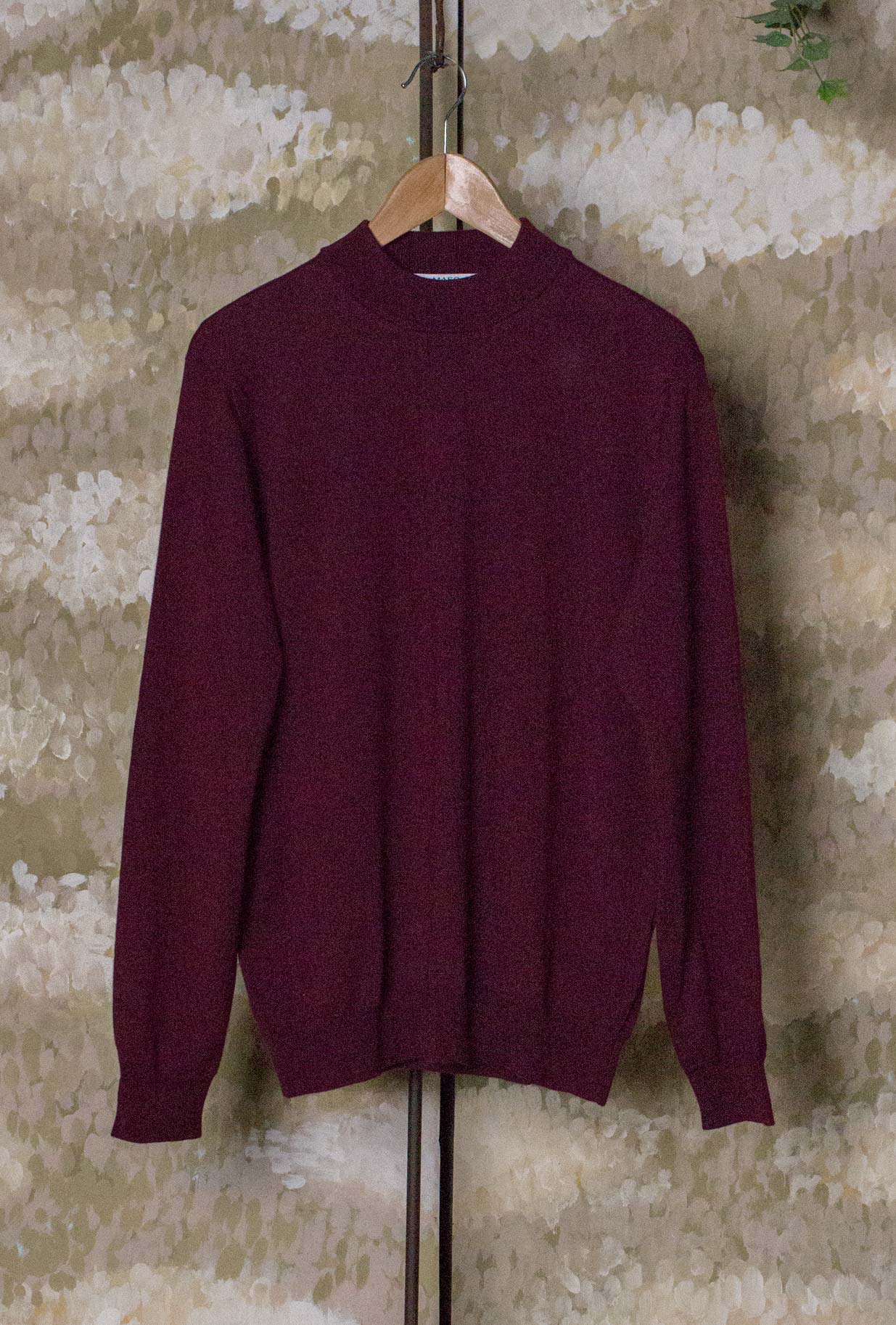 Lupetto in Maglia Extra-fine di 39 Masq realizzato in lana vergine dalla texture extra-fine nell’intensa tonalità Wine da Uomo 