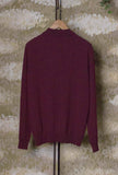 Lupetto in Maglia Extra-fine di 39 Masq realizzato in lana vergine dalla texture extra-fine nell’intensa tonalità Wine da Uomo 