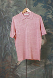 Polo a maniche corte Net-Cotton firmata 39 Masq Dusty Pink da Uomo
