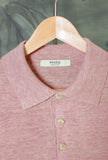 Polo a maniche corte Net-Cotton firmata 39 Masq Dusty Pink da Uomo