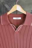 Polo a maniche corte Rib Cotton firmata 39 Masq Onion