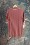 Polo a maniche corte Rib Cotton firmata 39 Masq Onion