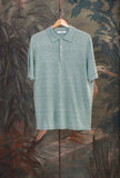 Polo a maniche corte Net-Cotton firmata 39 Masq Acquamarine da Uomo