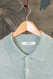 Polo a maniche corte Net-Cotton firmata 39 Masq Acquamarine da Uomo