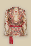 Blazer Kimono in seta Oriental Flowers di Pierre Louis Mascia