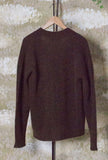Cardigan di Atomofactory realizzato in un pregiato blend di lana e alpaca nell’intensa tonalità Moro da Uomo