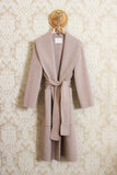 Cappotto sciallato da donna della stilista Alessia Santi in lana con coulisse