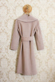Cappotto sciallato da donna della stilista Alessia Santi in lana con coulisse