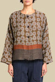 Boxy Jacket Orange-Khaki