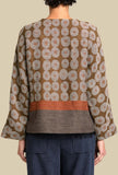 Boxy Jacket Orange-Khaki
