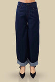 Fluid Jeans Wide-leg Denim Blue