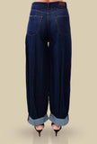 Fluid Jeans Wide-leg Denim Blue