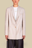 Blazer con Collo Sciallato di Alysi realizzato in velluto a coste nell'inedita tonalità Grey Purple da Donna