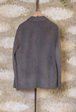 Over Work Jacket di Amaranto realizzata in un pregiato blend di lana e cashmere nell’inedita tonalità Cenere Grey da Uomo