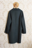 Cappotto lungo monopetto da uomo della maison amaranto in lana e cashmere green forest
