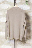 Cardigan di Amaranto realizzato in un pregiato blend di lana e cashmere nella raffinata tonalità Greige da Uomo