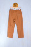 Pantalone di Amaranto da uomo jogger in cotone color ruggine