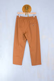 Pantalone di Amaranto da uomo jogger in cotone color ruggine
