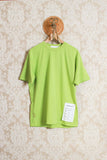 t-shirt boxy maniche corte in cotone color acid green ss24 di amaranto