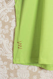 t-shirt boxy maniche corte in cotone color acid green ss24 di amaranto