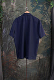 Amaranto Bowling Shirt Fresh Wool Night Blue Maglia Navy blue Cotone 