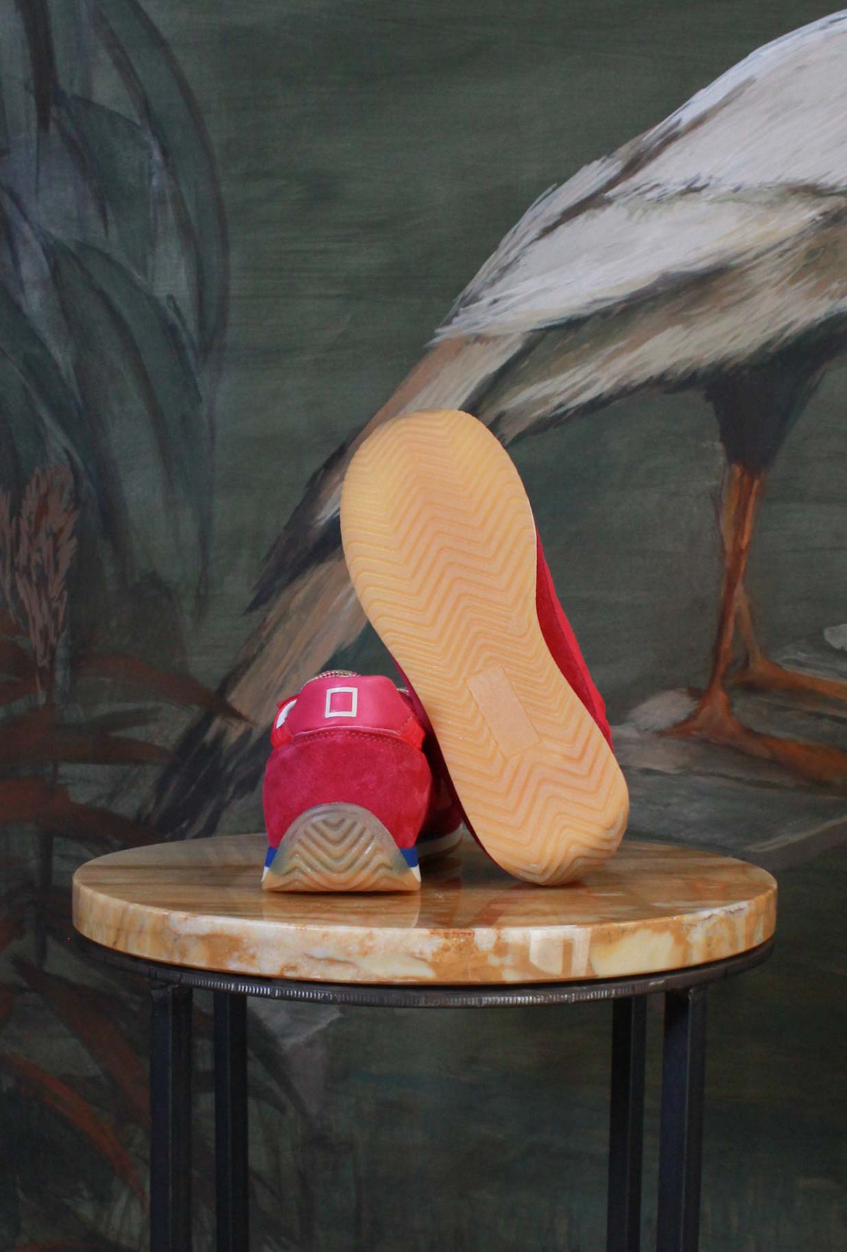 Nuova Sneaker Athleta Ballet di D.A.T.E.  in nylon con vibrante tonalità Fuxia da Donna