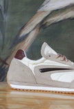 Nuova Sneaker Athleta Ballet di D.A.T.E.  in nylon con vibrante tonalità Ivory da Donna