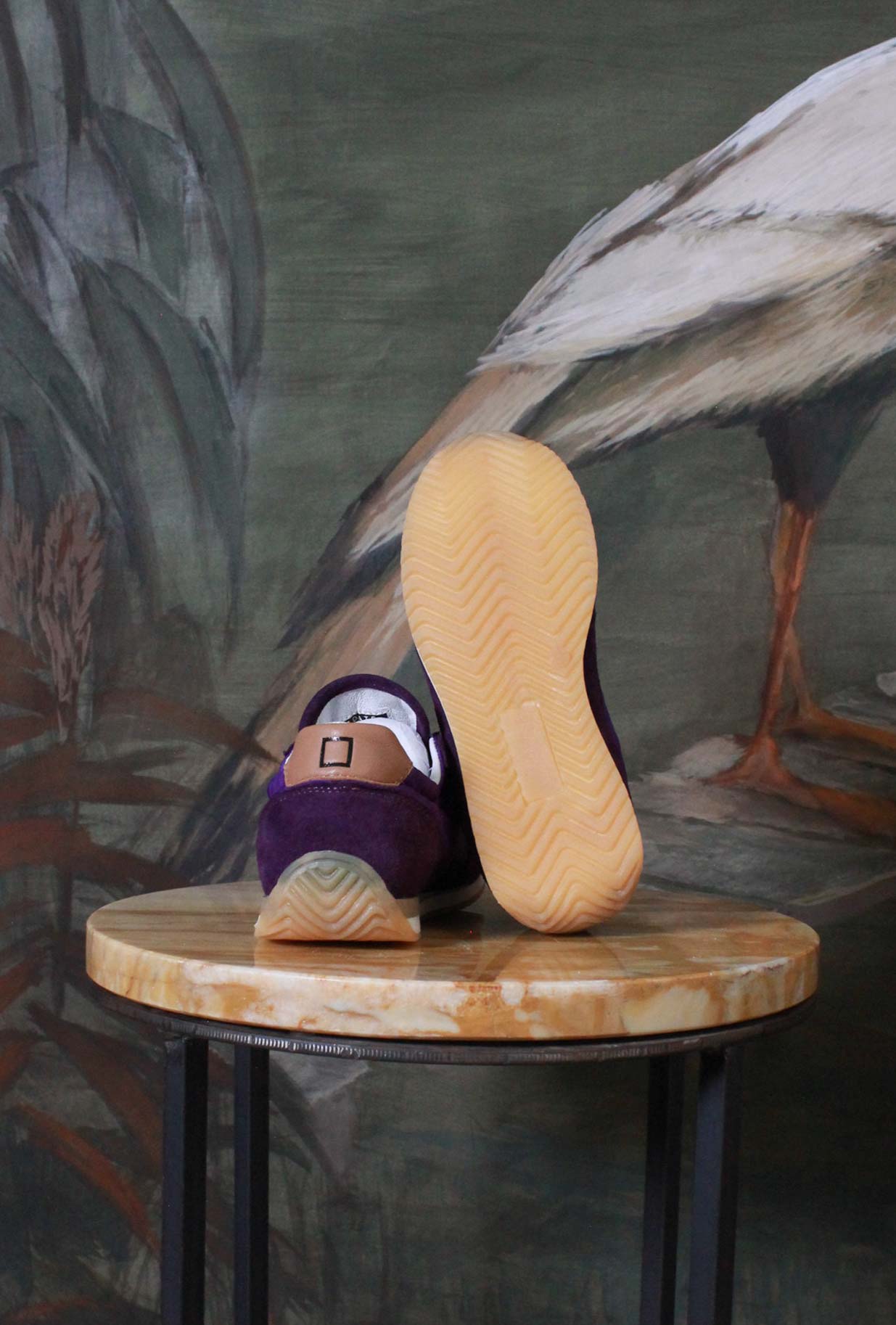 Nuova Sneaker Athleta Ballet di D.A.T.E.  in nylon con vibrante tonalità Purple da Donna