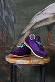 Nuova Sneaker Athleta Ballet di D.A.T.E.  in nylon con vibrante tonalità Purple da Donna