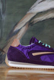 Nuova Sneaker Athleta Ballet di D.A.T.E.  in nylon con vibrante tonalità Purple da Donna