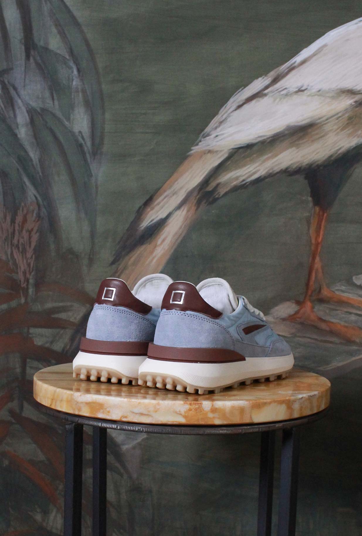 Nuova Sneaker Athleta di D.A.T.E.  in nylon con vibrante tonalità Sky da Donna